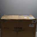 VEVOR Universal Lawn Tractor Seat Replacement, Compact High Back Mower Seat, Black Vinyl Forklift Seat, Central Drain Hole Skid Steer Seat with Mounting Bolt Patterns of 8" x 11.5" & 11.25" x 11.5"