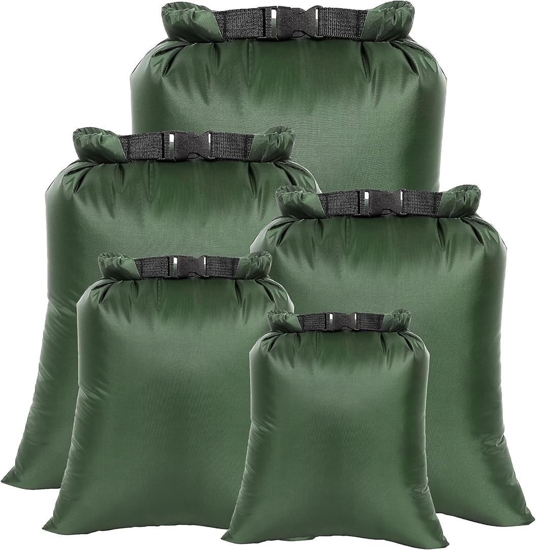Dry Bags Waterproof Set, 5 Packs Ultralight Waterproof Bags Small Stuff Sack Water Proof Bag Dry Packs, Outdoor Dry Bag Keep Gear Dry for Backpacking Hiking Boating Camping Travel