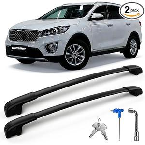 2021–2026 Kia Sorento Hybrid Roof Rack Cross Bars Aluminum 300 lbs Lockable
