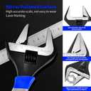 10-inch Wide Mouth Adjustable Wrench - Wide Opening,Black Oxide Finish,CR-V Steel, SAE and Metric Scale Marked, Ergonomic Grip