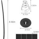 Car Radiator Fan Zip Ties,Car Accessories Electric Radiator Fan Plastic Rods Installation Kit Compatible Mount Hold Radiator Spal Fan,Fit for 7"/9"/10"/12"/14"/16" Electric Cooling Fans (3PCS)