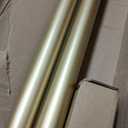 HOTOZON Double Curtain Rods for Windows 72 to 144 Inch, 1" Diameter, Gold