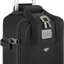 17x13x8 Inches JetBlue Airlines Rolling Personal Item Underseat Travel Bag - Suitable for Major Airlines including Spirit, Jetblue and Frontier- Duffel Bag Design (Black, 17x13x8 Inches)