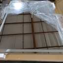 ROOMTEC 48 x 36 Inches LED Bathroom Mirror with Front and Backlit,Anti-Fog,3 Colors and Dimmable Light(Horizontal/Vertical), Silver