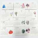2PC Plantable Seed Calendar 2026, Eco-Friendly Plantable Love Seed Calendar 2026, Perfect Modern Greening Calendars Planner, Month Biodegradable Paper Planner, for Garden and Decor