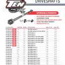 Ten Factory TFR1350-2158 Rear 1350 Solid CV Driveshaft for Jeep Wrangler JL 2 Door M220 Differential with Solid U Joints fits Rubicon, Sahara and Sport Variants with 4140 Chromoly Steel