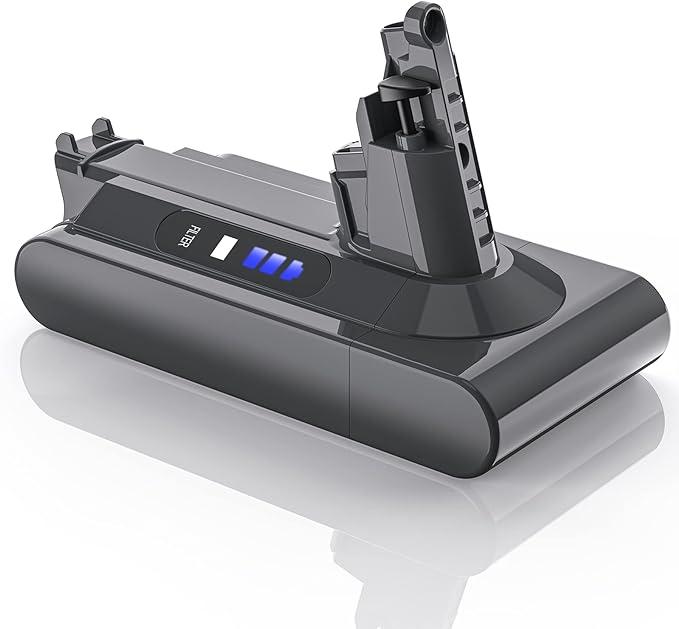 LONG FIT 25.2V 5000mAh V10 Battery Replacement Pack, Li-ion for Animal, Absolute, SV12, Fluffy, Motorhead Stick Vacuums