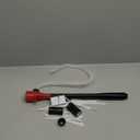 Portable Transfer Pump Battery Operated Electric Siphon Pump for Gas Fuel Diesel Transfer 3.5GPM Flow Oil Extractor - Ideal Gasoline Transfer Pump Easy to Use Hand Fuel Pump (Long Hose, Red)