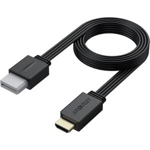 AUTOUTLET Wii to HDMI Converter 1080P 5ft/150cm for Full HD Device, Adapter with HDMI Male Cable Output Compatible with Wii, Wii U, HDTV, Monitor-Supports All Wii Display Modes