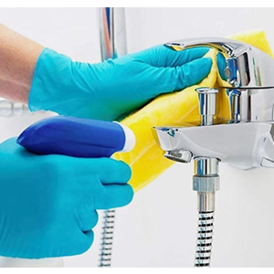 Jointown Basic Medical Blue Nitrile Exam Gloves  LatexFree & PowderFree  NGPF7001(Case of 1,000), Small