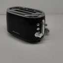 Mueller Retro Toaster 2 Slice with 7 Browning Levels and 3 Functions: Reheat, Defrost & Cancel, Stainless Steel Features, Removable Crumb Tray, Under Base Cord Storage, Black