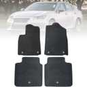 SecosAutoparts 4 Pieces Black Velour Carpet Floor Mats Front & Rear Floor Mats Compatible with Lexus ES350 300h 2013 2014 2015 2016 2017 2018