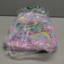 AGSDON 3PCS Mermaid Backpack for Girls, 16" Kids Backpacks Water Resistant with Lunch Box, Bookbag for Elementary Preschool (Fish Uni Rainbow)