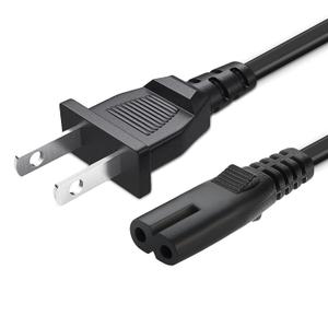 2 Prong TV Power Cable Cord for TCL Roku Smart LED LCD HD TV 24" 32" 40" 42" 43" 48" 50" 55" 60" 65" 75" 85"Inch - TCL Roku TVS 55s405 43s425 50s425 AC Plug A Power Supply Cord 3FT Cable Replacement