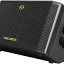 Coolmusic 300W Professional Acoustic Guitar Amp,Busking Amplifier PA System with 7 Inputs, Studio-Grade Reverb/Chorus/Delay/Tremolo/Phaser/Flanger, 3-Band EQ
