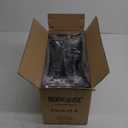 Tafura Freezer Organizer Bins (14" Lx7 Wx6.1 H) - 4 Pack Stackable Freezer Baskets Sort Frozen Meats & Food - Deep Freezer Organizer Bins with Handles for Upright & Chest Freezer (Black)