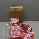 Gueevin 5 Senses Gift Bags for Him and Her Five Senses Red Pink Gift Bags Valentine's Day Party Decorations with Paper Rose Petals Heart Balloon and Happy Valentine's Day Banner