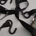 Retractable Ratchet Straps 4 Pack - 1" x 10' Each, Ratchet Straps Self Retractable 1500 lbs Break Strength. Weather Resistant Safety S-Hooks, Perfect for Boat, Securing Cargo, Any Hauling Job