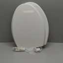 Mayfair Cassel Slow Close Toilet Seat, Easy Clean, Non Slip Premium Wood Seat, Easy Install, Made in USA, Elongated, White