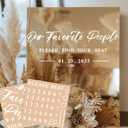 Wedding Seating Chart Decals Wedding Stickers Signs Decor for Party Entry Seating Chart Decal for Weddings Reception Display Our Favorite People Find Your Seat Decals for Mirror Seating Charts Board