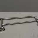 SEIDO Double Towel Bar for Bathroom Wall 18”L, 304 Stainless Steel Brushed Nickel Towel Bar, 2-Bar Design Bathroom Towel Rack, Brushed Nickel, 18 inch