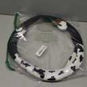 Cow Print Steering Wheel Cover, Universal 14.5 to 15 Inch Anti Slip and Sweat Absorption Comfortable Auto Steering Wheel Cover, Cute Cow Car Accessories with Cow Ear Horn Design