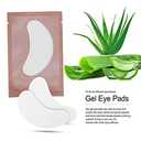 Ocim 100 Pairs Eye Gel Pads Lash Extensions, Lint Free Under Hydrogel Eye Patch for Eyelash Extension/Tinting