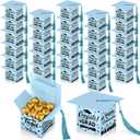 TaoBary 30 Pcs Graduation Cap Candy Box 2026 Graduation Decorations Party Favors Gifts Grad Cap Box with Tassel for Candy Chocolate Biscuit Supplies(Light Blue)