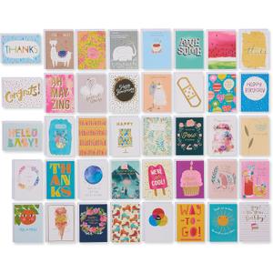 American Greetings All-Occasion Cards Assortment, Birthday, Thank You, Thinking of You, Congratulations & More (40-Count)