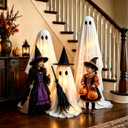 3 Pack Halloween Decorations Indoor Light Up Ghosts Outdoor Decor