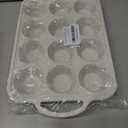 2Pack Silicone Muffin Pan for Baking with Metal Reinforced Frame, 12 Cup Regular Size Cupcake Pan, BPA Free Silicone Muffin Tray, Cupcake Baking Pan Molds for Oven Dishwasher Safe