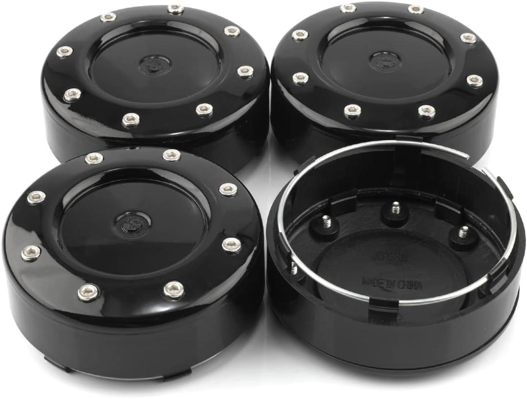 4pcs 3.62in Wheel Center Caps for Mayhem Wheels Center Hubcaps Black Center Cover Replacement(Outer Diameter 3.62in/Clip Diameter 3.35in)