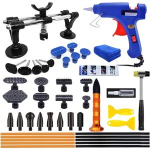 Car Dent Removal Kit, Dent Puller, Paintless Dent Repair Kit with Double Pole Bridge Dent Puller for Auto Dent Removal, Minor dents, Door Dings and Hail Damage