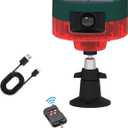 ChunHee Outdoor Motion Sensor Alarm,360° Solar Alarm Motion Detector,13 Sounds inchuding Dog Barking & Support Recording,129db Loud Siren Strobe Light for Home, Villa,Yard,Chicken coop,Farm,Barn