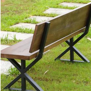 Botaoyiyi Bench Legs 18 Inch Triangle Metal Chair Base Legs with Backrest Bracket Set of 2 DIY Project Suit for Butcher Block countertop, Wood Slab Bench Outdoor, Indoor