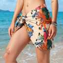 Rossopesca Women Beach Sarong Cover Up Bathing Suit Swimsuit Colorful Bikini Pareo Wraps for Women