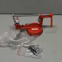 Apple Peeler Corer, Long lasting Chrome Cast Magnesium Alloy Apple Peeler Slicer Corer with Stainless Steel Blades and Powerful Suction Base for Apples and Potato(Red)