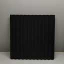 Art3d Slat Wall Panel, 3D Fluted Textured Panel 12-Tile 19.7 x 19.7in. - Black
