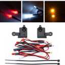 Resin RC Front & Rear LED Light Kits Headlight Taillight Upgrade Parts for 1/18 Tra-xxas TRX4M F150 RC Crawler Car