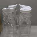 12 Square Plastic Water Carafe, 34 Ounce Large Water Bottles with Flip Tops, Clear Plastic Bottles for Home Bars Restaurants, Iced Tea, Juice, Lemonade, Milk, Cold Brew