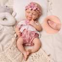 BABESIDE Full Body Silicone Reborn Baby Dolls - 12 Inch (Weight 3 lb) Weighted Full Silicone Realistic-Newborn Baby Doll Real Life Baby Dolls with Complete Accessories & Gift Box