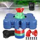 Pond Fountain Aerator with Time Controller-15000 GPH,110V 1HP 750W Floating Fountain Aeration System for Large Ponds,Aerating Fountain Pump for Outdoor Ponds & Lakes with 15A/100FT Power Cord (No Lights)