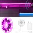 MATICOD Motion Sensor LED Strip Lights Indoor, Plug-in RGB Under Bed Lights for Bedroom, Under Cabinet With APP Control for Kitchen, Closet, Stair Night Light, 16.4ft (Multicolor)