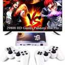 GWALSNTH 29800 Games in 1 Pandora Box 3D Arcade Game Console, Mini Game Box with Two 2.4G Bluetooth Wireless Controllers,1280*720 Full HD Output