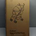 XL Extra-Large Double Pet Stroller, Running&Travel Pet Cart with Weather Cover, Cat&Dog Stroller for Large/Medium/Small Pets, Outdoor Pet Supplies Size: (16.1"(D)28"(W)38.6"(H))