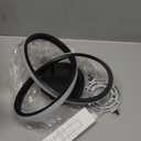 10 Inch Modern Ceiling Light, 24W LED Dimmable Ceiling Light with Remote Control, 3000-6000K Color Temperature Adjustable, Black Small Chandelier for Bedroom, Entryway, Hallway, Kitchen