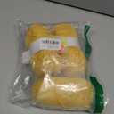 Cotton Chainette Yarn,4 Medium (Worsted)-10oz,3 Pack,Knitting Yarn for Beginners,Thicker for Crocheting and Knitting (23 Lemon Yellow)