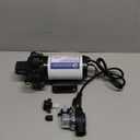 Water Pressure Diaphragm Pump Industrial 115V 4 GPM 45 PSI, Self Priming Water Booster Pump with Power Plug, Fittings Strainer Filter for RV/Caravan/Marine/Home/Garden Irrigating & Industrial(Black)