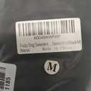 Fuzzy Dog Sweaters for Medium Dogs Dog Hoodie Soft Double-Sided Plush Fleece Pet Sweater Clothes Coats Pet Hoodie Sherpa Hooded Sweatshirt(Black-M)