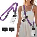 Icycay Phone Lanyard Crossbody, Cell Phone Strap for Around The Neck Adjustable, Anti Theft Cute Lanyard for ID Holder Keys Accessories Travel Essential Women